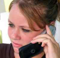 girl on phone